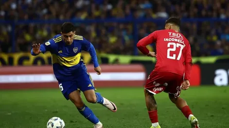 Goleador. Miguel Merentiel es clave para un Boca que hoy se pondrá al día contra Barracas.