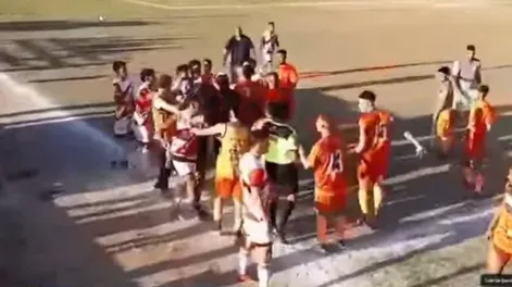 La batalla campal de Pocito tuvo resolución: 18 meses de suspensión para un jugador