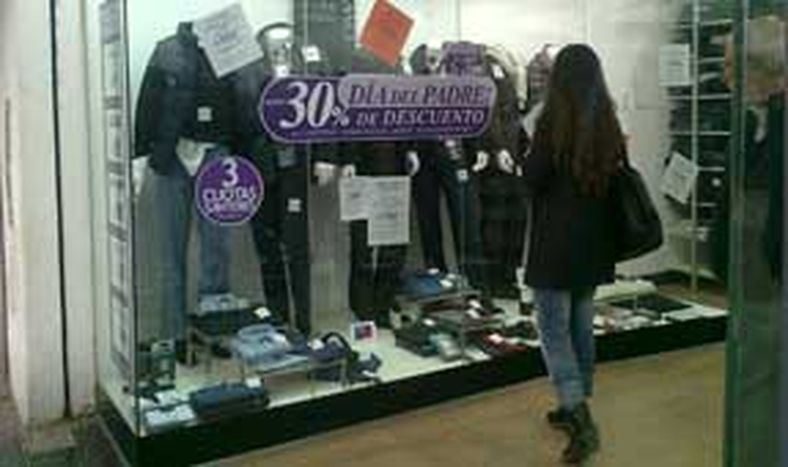 El centro comercial, colmado antes del Día del Padre