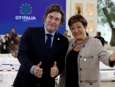 La titular del FMI, Kristalina Georgieva, visita la Argentina por invitación del presidente Javier Milei. (Foto crédito: Reuters)