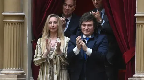 Javier y Karina Milei - Foto: Federico Lopez Claro