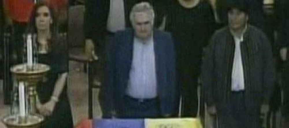 Cristina, Mujica y Morales despiden a Hugo Chávez
