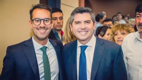 Marcelo Orrego con Carlos Jaime.-