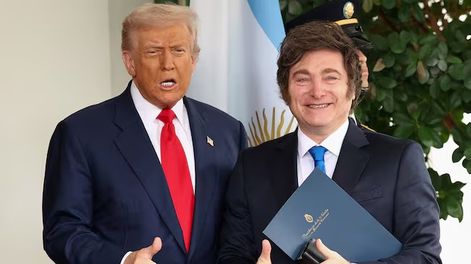 Donald Trump y Javier Milei.-