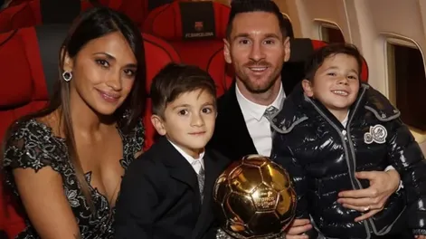 La foto de Mateo Messi “imitando” a Maradona que es furor