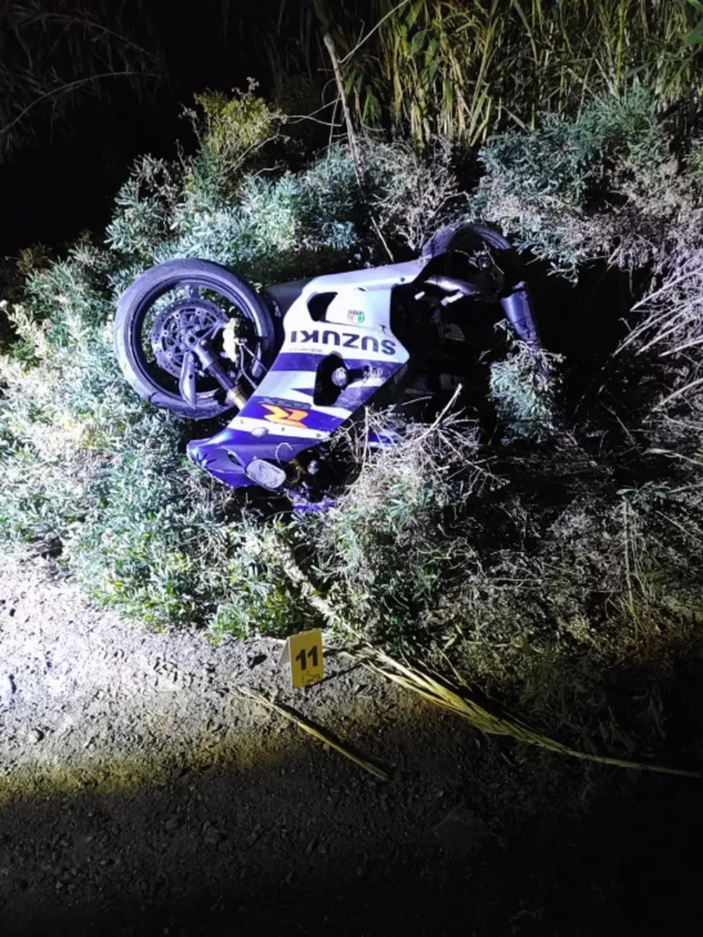 Tragedia en Caucete: perdió el control de su moto, cayó a una zanja y falleció