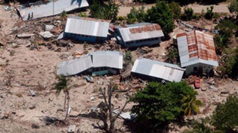 El tsunami en Salomón