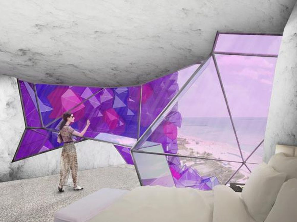 La amatista del tamaño de un hotel