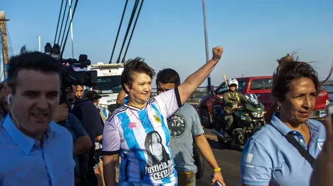 Una fuerte protesta, a un mes de la desaparición de Cecilia