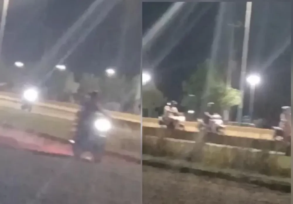 [VIDEOS] Vecinos denuncian que motociclistas corren picadas en una transitada y peligrosa zona de Pocito