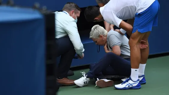 Djokovic, un pelotazo en contra, “out” del US Open