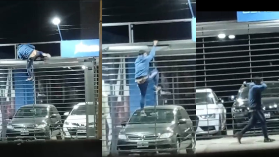 [video] ladron se paso de la raya en una concesionaria de capital, un vecino lo filmo y la justicia lo condeno