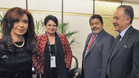 Elogios a Cristina del sindicalismo mundial
