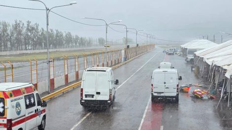 Imposible. La lluvia frustró el inicio del Zonal Cuyano en Mendoza. Ahora llegará la reprogramación.