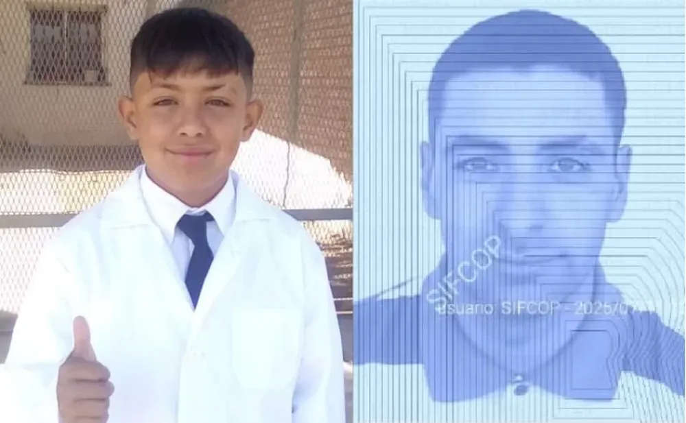 Bairon Samir Guardia junto a su padre, Emanuel Alejandro Guardia.