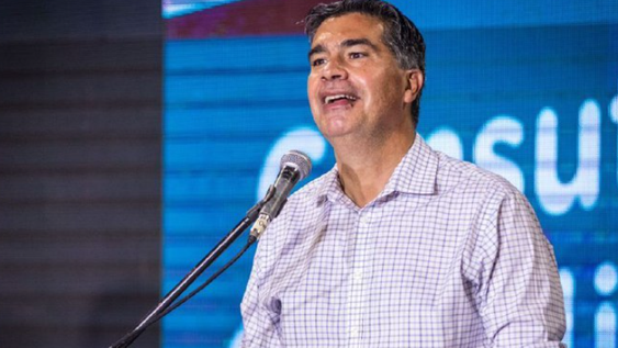 Capitanich dijo que “estamos haciendo lo mejor en infraestructura” y se le cortó la luz