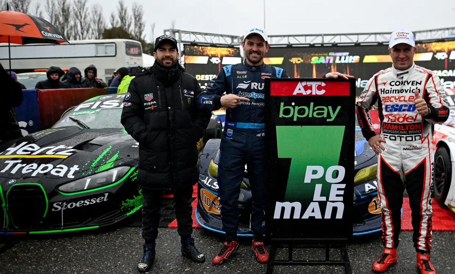 Primeros. En San Luis, con nieve y suspensiones, el TC clasificó y Di Palma larga adelante este domingo.