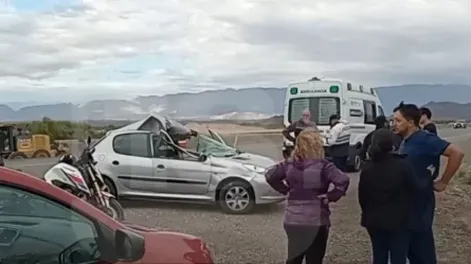 Accidente en Ruta 40 -  Foto: Canal 13