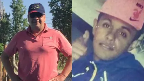 Sergio Nacenta, la víctima, a la izquierda y Matías Exequiel Alonso Jara, el sospechoso, a la derecha.