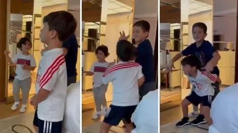 Mateo Messi hizo pogo al escuchar la canción que Bizarrap le dedicó a su padre