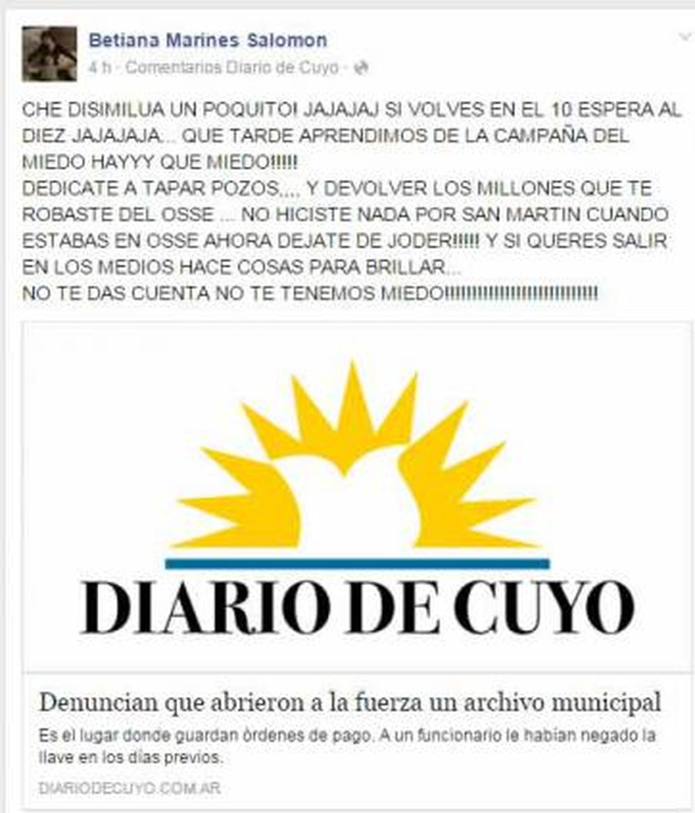 Sin nombrarlo, la mujer de Santibañez atacó a Andino: “Dedicate a tapar pozos”