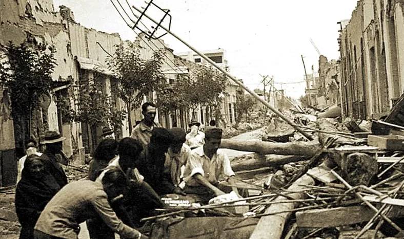 EL SAN JUAN DEL SISMO DE 1944 al San Juan actual (abajo), con ganas de crecer y mejorar aún más.