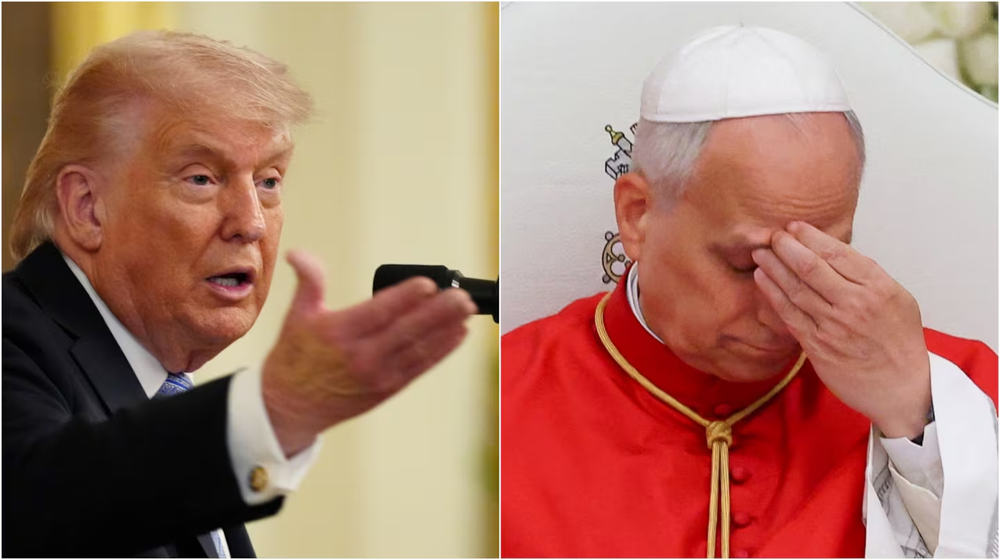 Donald Trump y Papa León XIV.