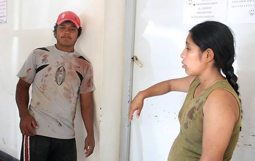 Tiene casi dos años y un tractor le pisó la cabeza