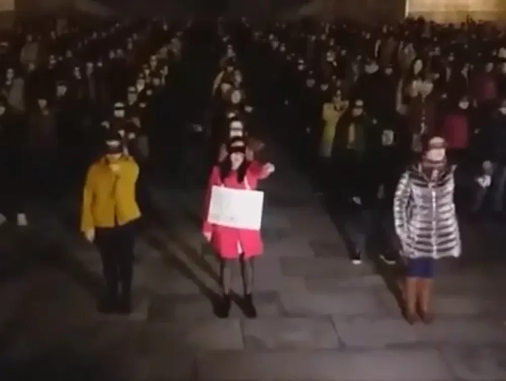 Un hombre irrumpió en una marcha feminista al grito de “Ahora a casa a hacer la cena”