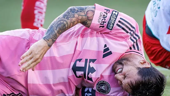 Lesión de Lionel Messi.