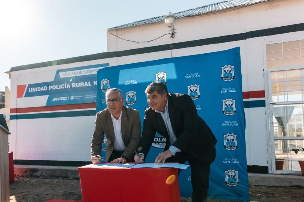 La Secretaría de Seguridad y la Municipalidad de Sarmiento trabajaron en forma conjunta para la refuncionalización de la Unidad Rural Nº4, en San Carlos.