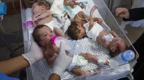 SEGÚN UNICEF en la Franja de Gaza hay más de 5.800 niños con diagnóstico de desnutrtición y de ellos más de 1.000 tienen desnutrición aguda grave.