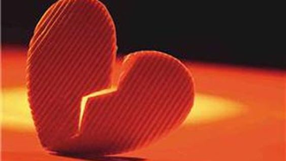 Corazón roto para la actriz.