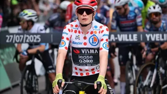 EL DANES logró el tercer lugar en la etapa que ganó Gaudu y sigue arriba.