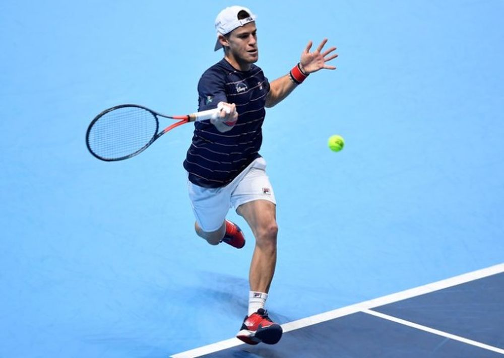 Schwartzman perdió con Djokovic en su debut en el Masters de Londres
