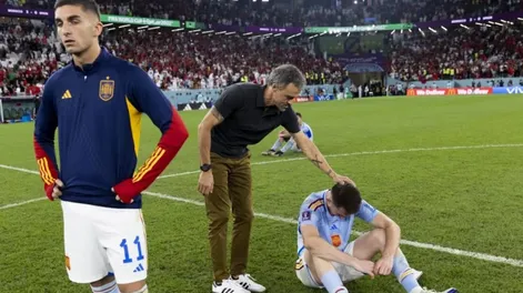 Luis Enrique asumió la derrota, desligó a Rapallini y le deseó buena suerte a Argentina