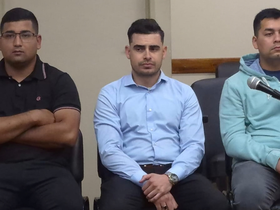 De izquierda a derecha: los policías Aballay, Díaz y Paredes. Todos eran compañeros en la Motorizada N°2.