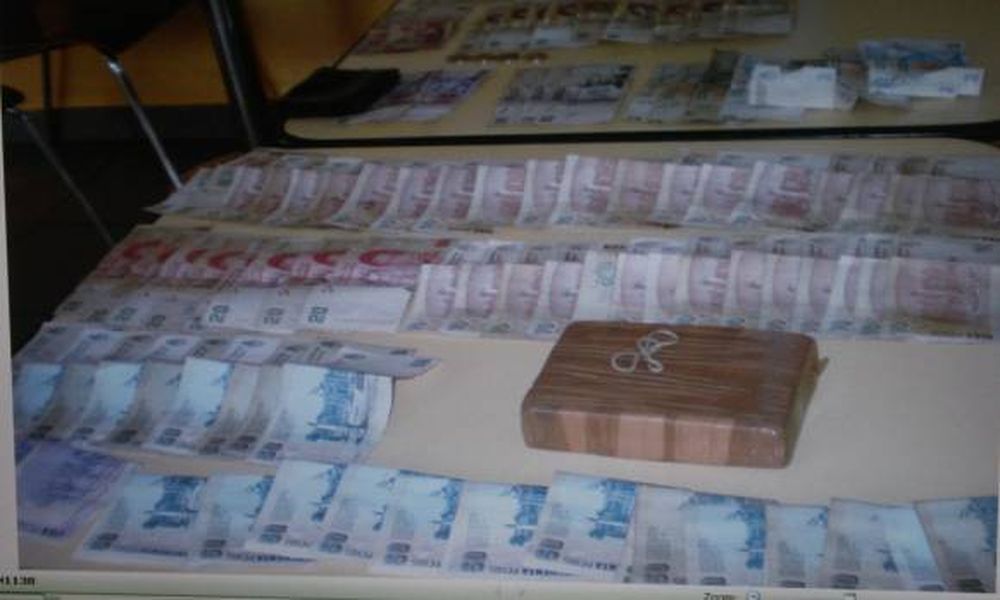 Detenido con 507 g. de cocaína y $3.600