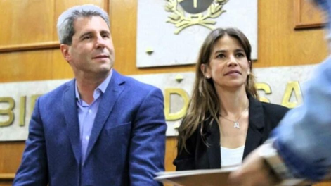 Sergio Uñac y Celeste Giménez.-