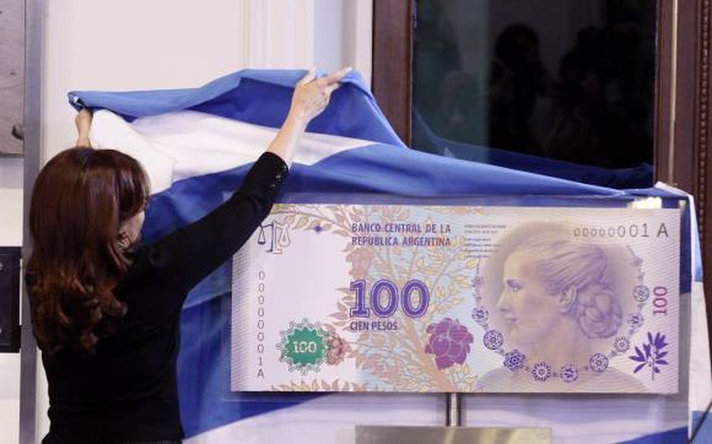 La cara de Evita para el nuevo billete de 100 pesos