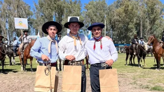 El trío de jinetes sanjuaninos que ecabezará la delegación provincial de Jesús María 2026
