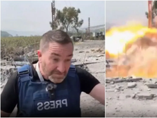 Video estremecedor: un misil explotó a metros de periodistas en vivo y sobrevivieron de milagro Video estremecedor: un misil explotó a metros de periodistas en vivo y sobrevivieron de milagro