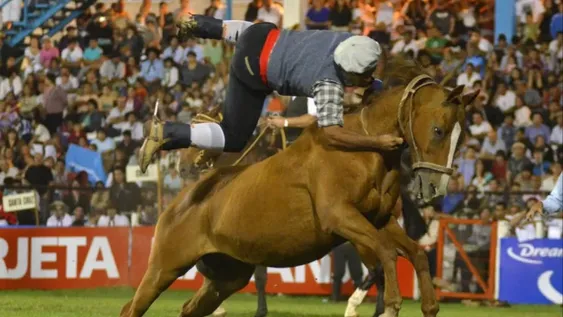 Gauchos de casco y chaleco
