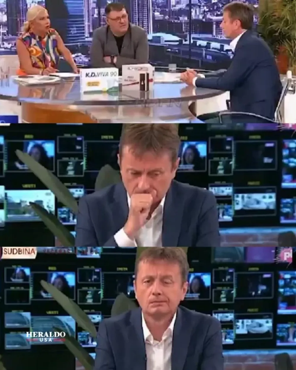 VIDEO: un ministro sufrió un ACV mientras daba una entrevista en vivo