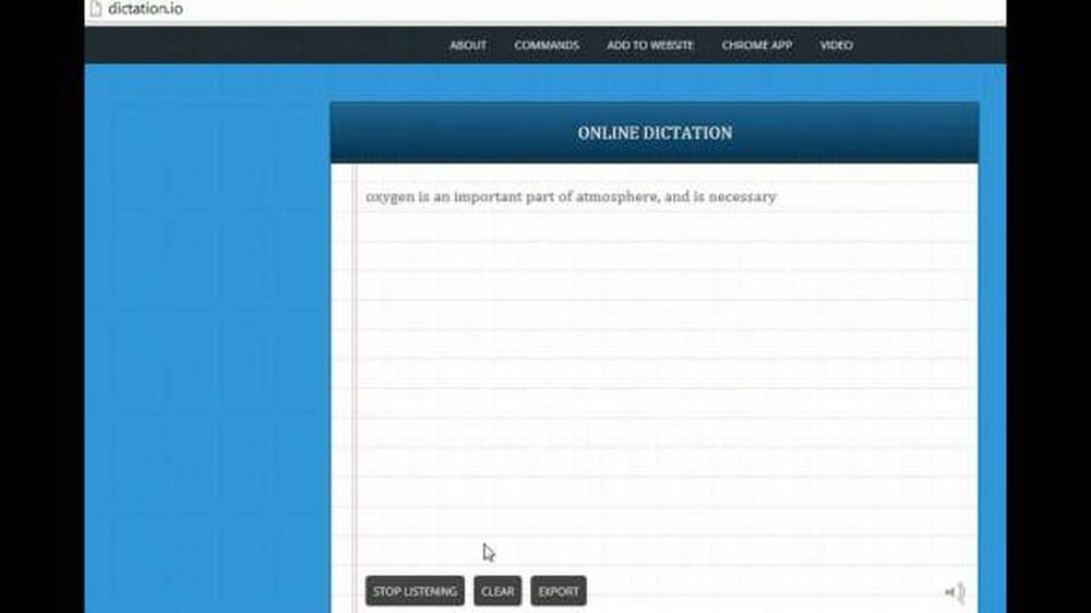 De voz a texto, desde la web