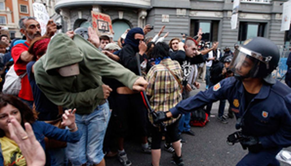 Incidentes en Madrid en una marcha contra el ajuste