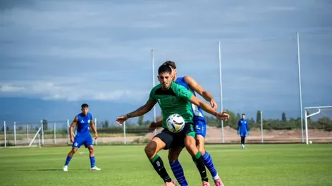 Diario de Cuyo | Regreso. Nazareno Funez volvió a gritar un gol para San Martín y fue en Mendoza ante Godoy Cruz en la serie de amistosos de pretemporada.