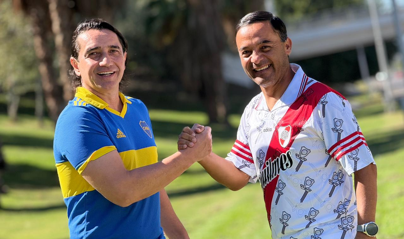 Alfredo Luto Molina, de River, Alberto Beto Naveda, de Boca. Amigos, pasiones frente a frente y un asado en juego para palpitar el Superclásico