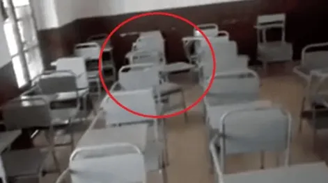 Por casualidad, un profesor grabó actividad paranormal en un aula