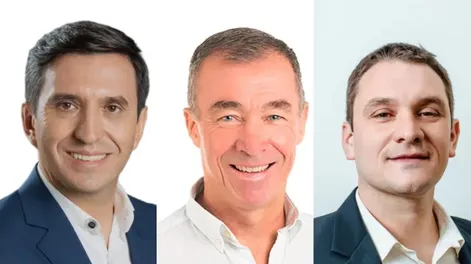 Cristina Andino, Fabián Martín y Abel Chiconi.